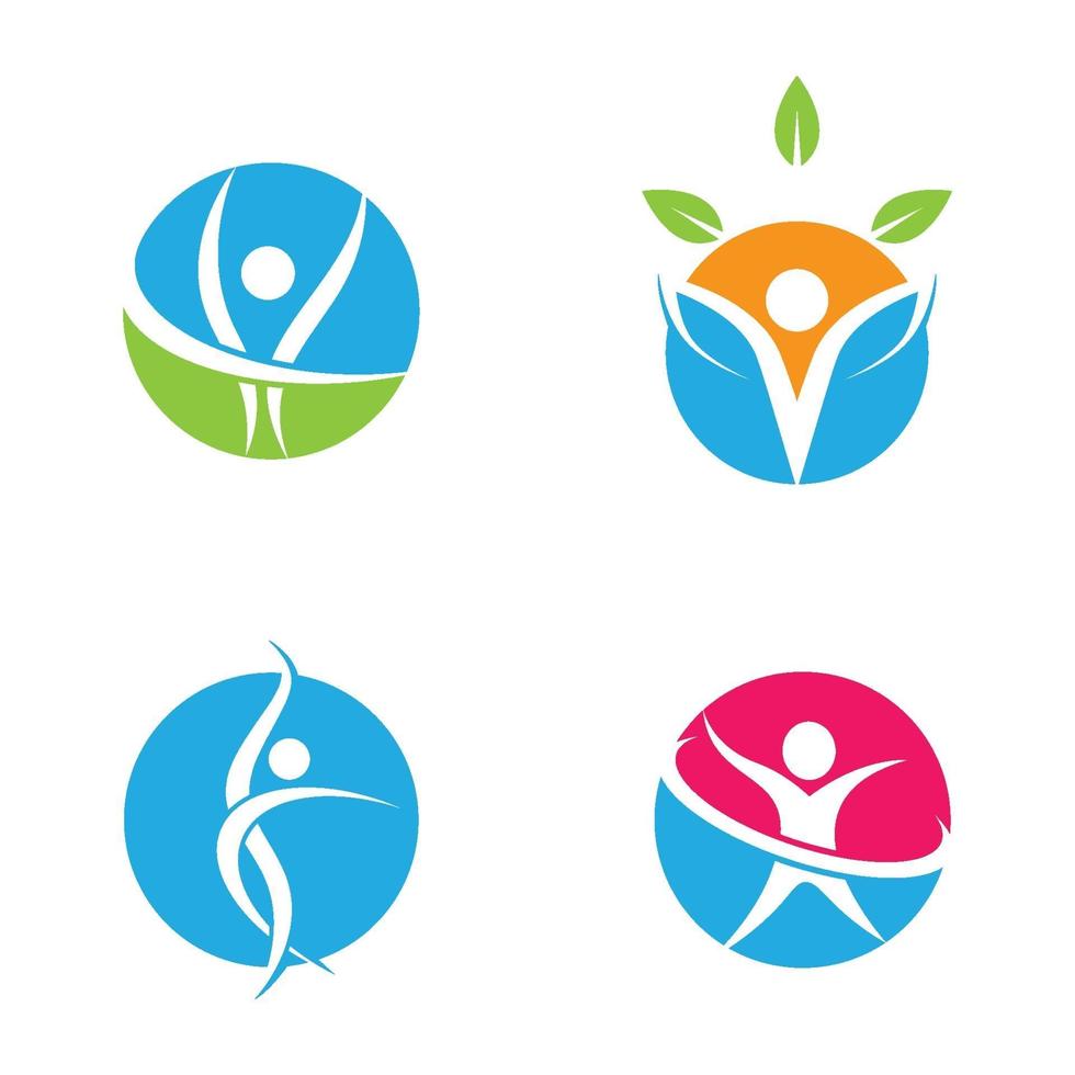 wellness logotyp bilder design vektor