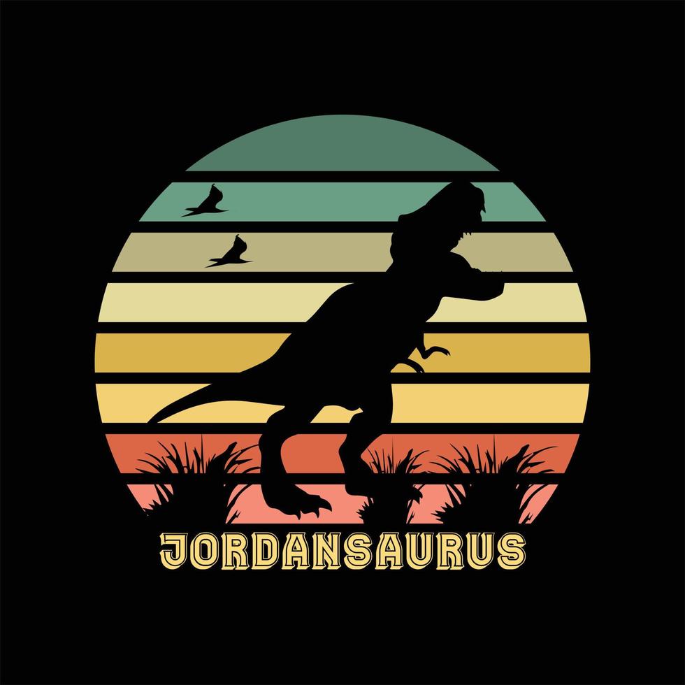 Dinosaurier T-Shirt Design vektor