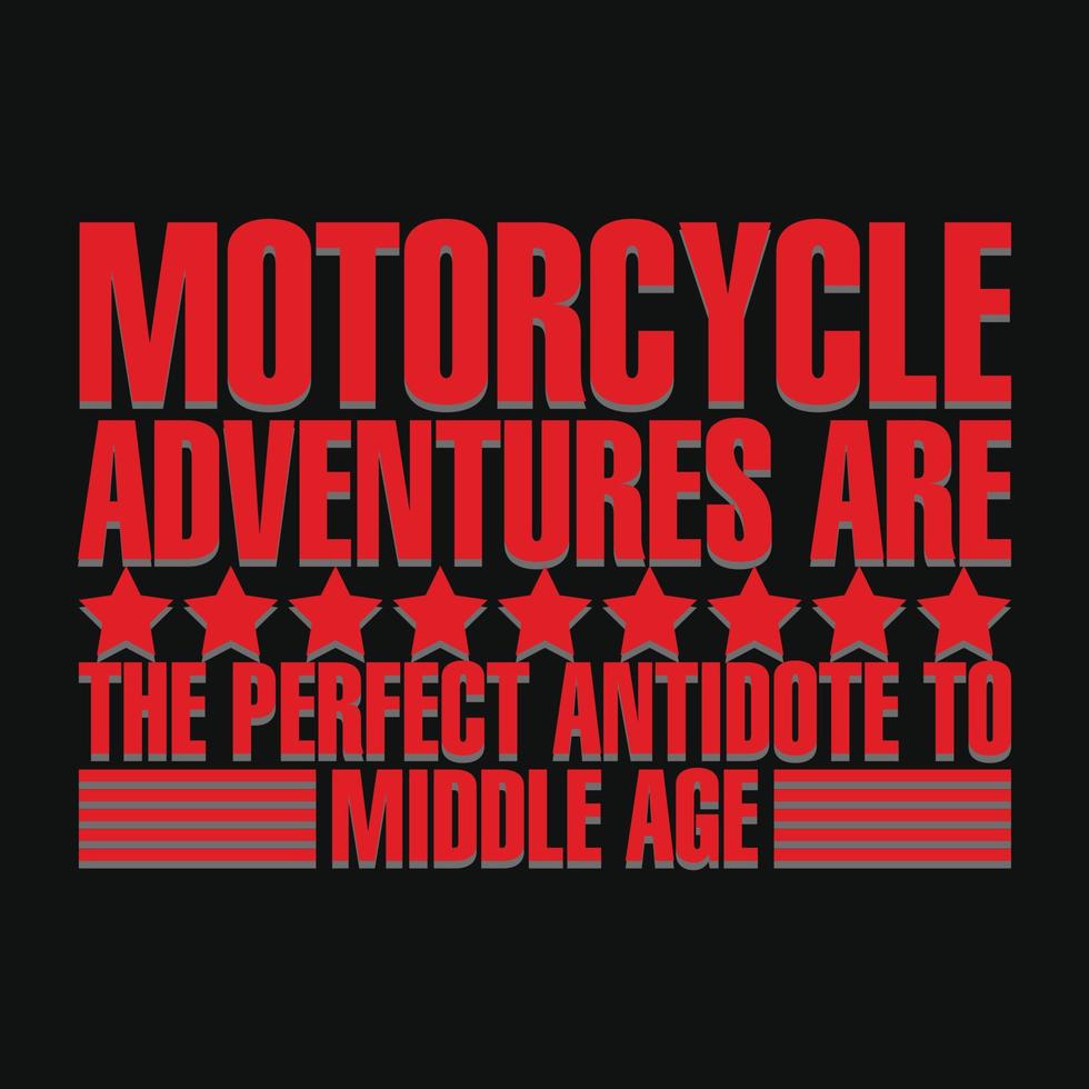 Motorrad-T-Shirt-Design vektor