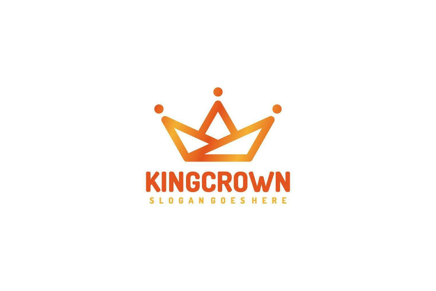 kung krona logotyp vektor