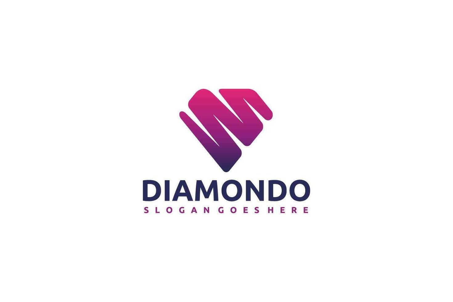 Diamant-Logo vektor