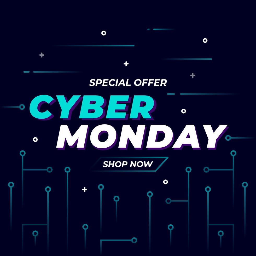 Best Sale Cyber Montag Banner vektor