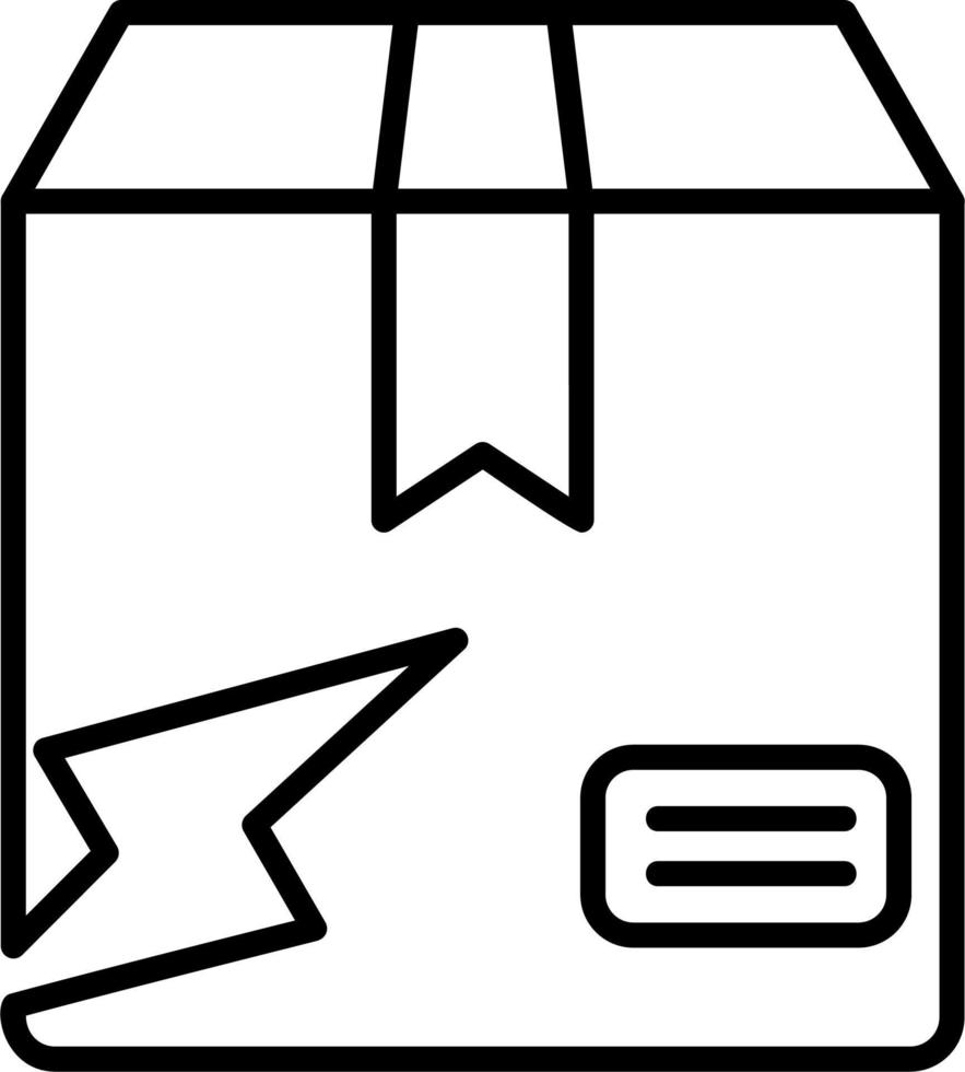 beschädigt Paket Vektor Symbol