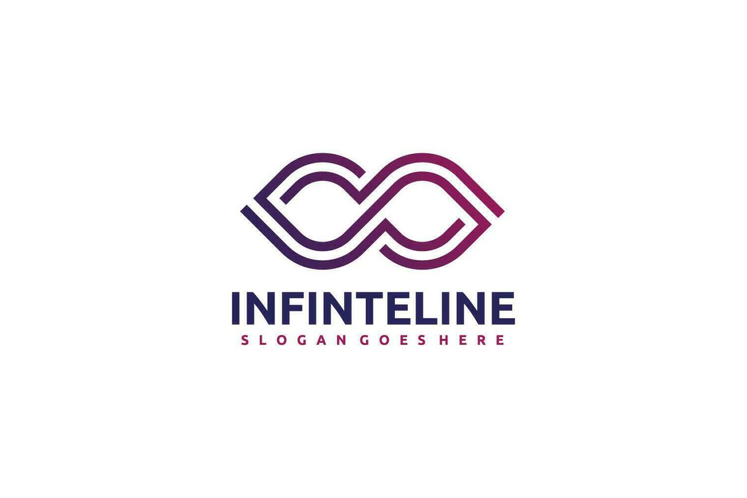 Infinity Linien Logo vektor