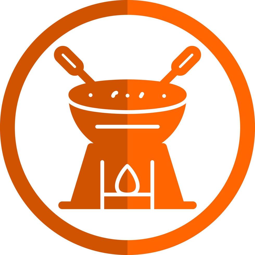 Fondue-Vektor-Icon-Design vektor