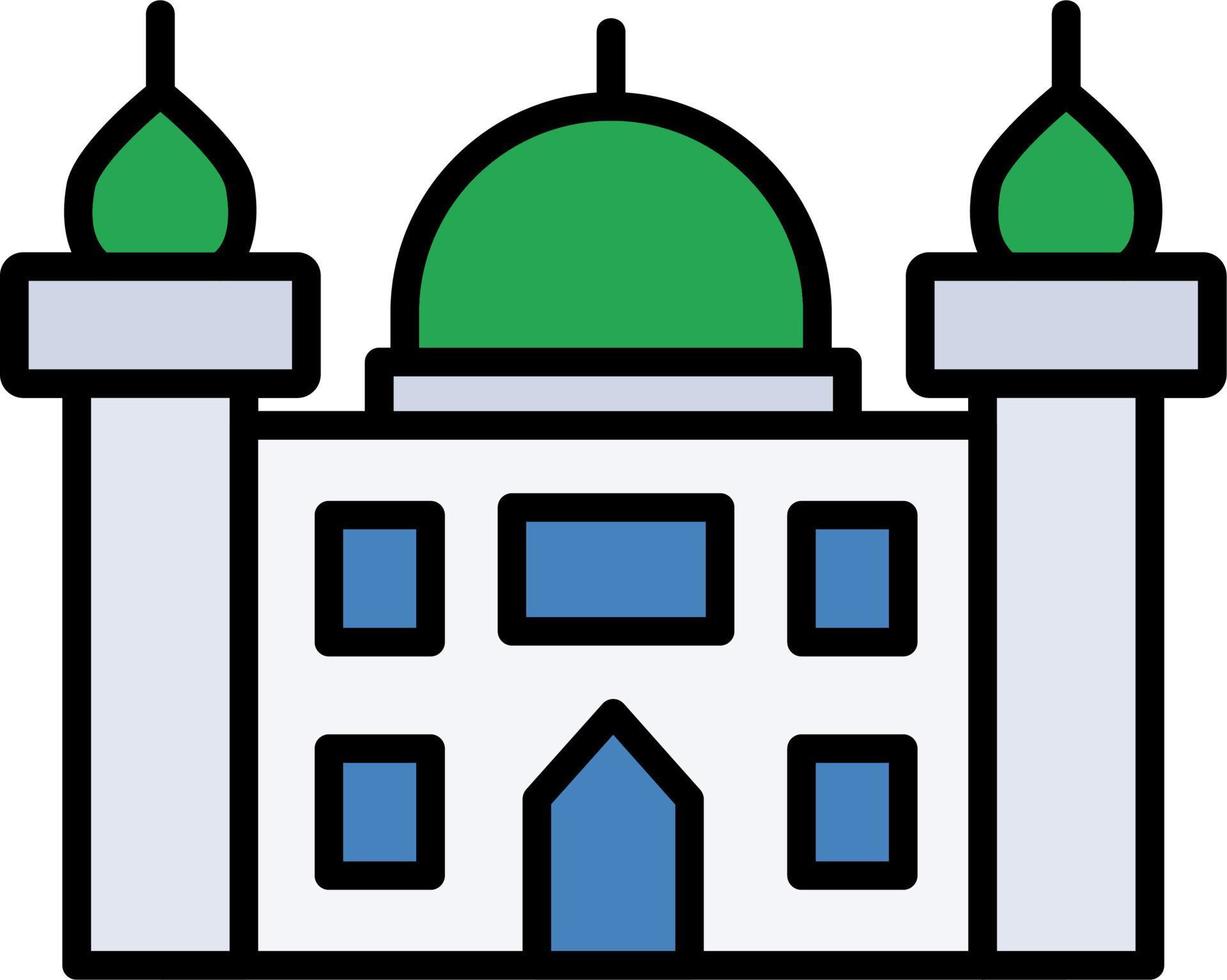 Moschee-Vektor-Symbol vektor