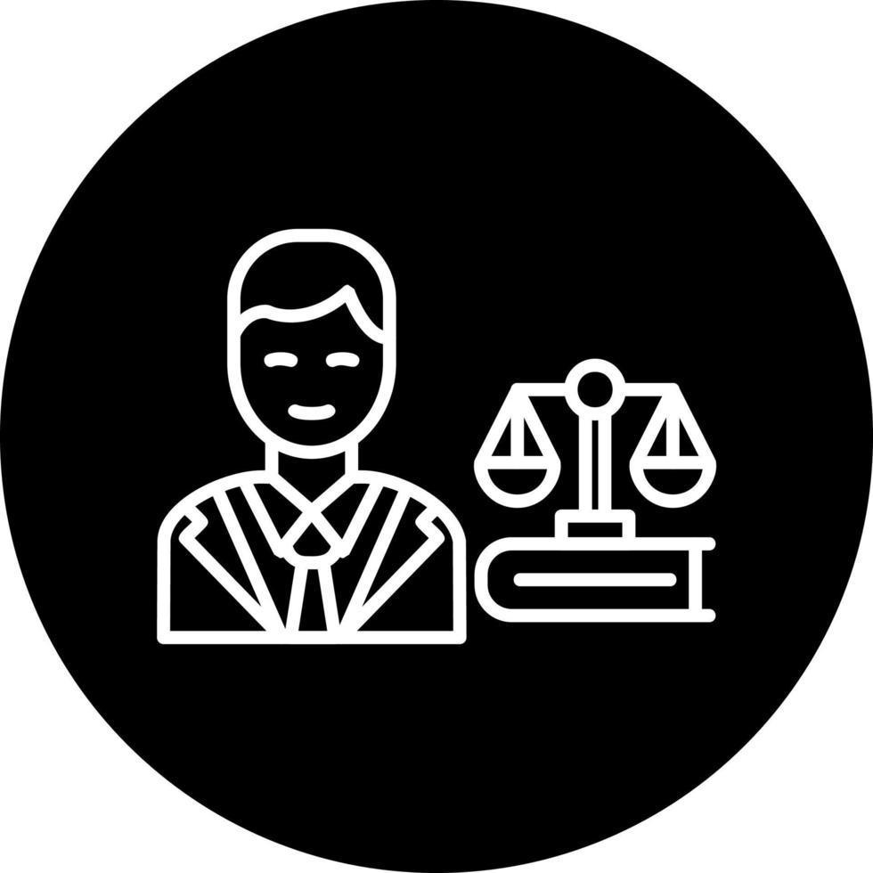 Anwalt-Vektor-Symbol vektor