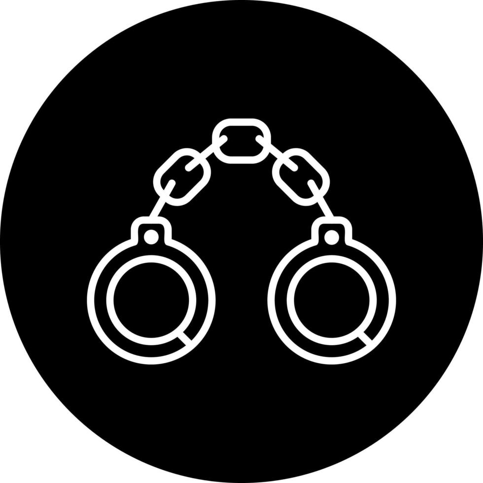 Handschellen-Vektor-Symbol vektor