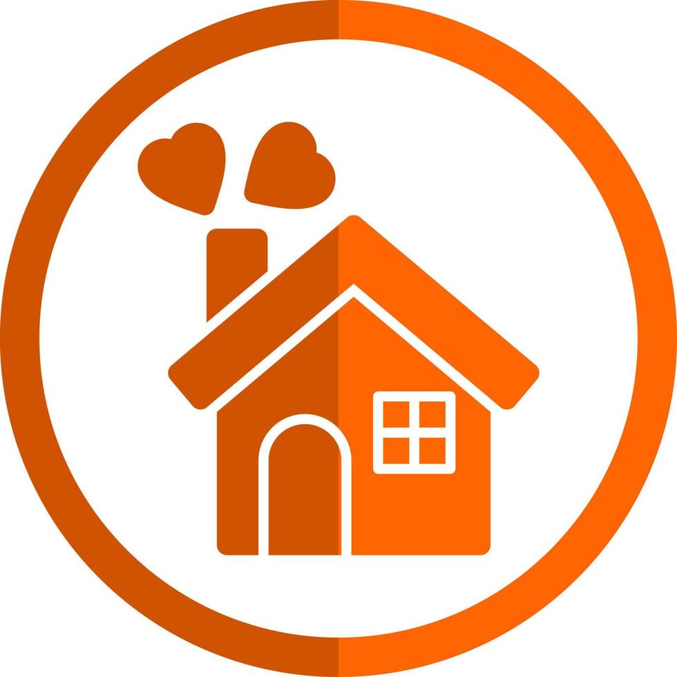 Familienhaus-Vektor-Icon-Design vektor