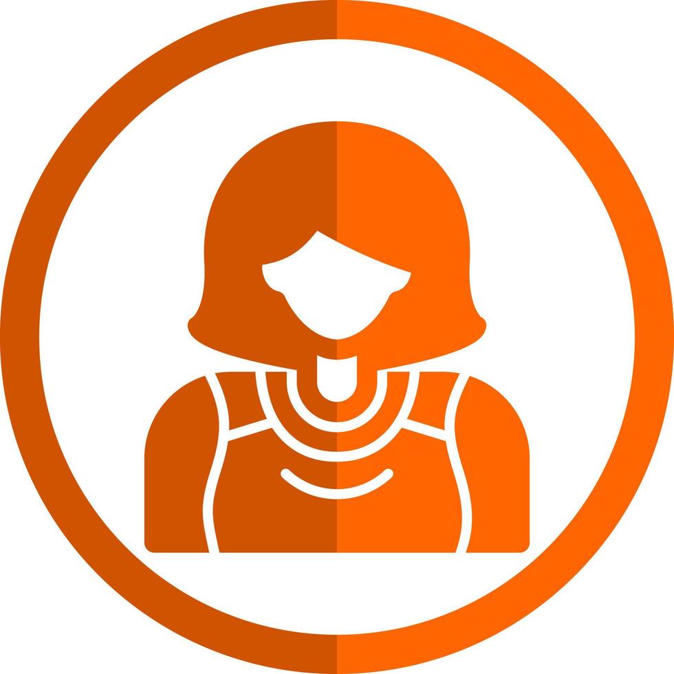 sportig lady vektor ikon design