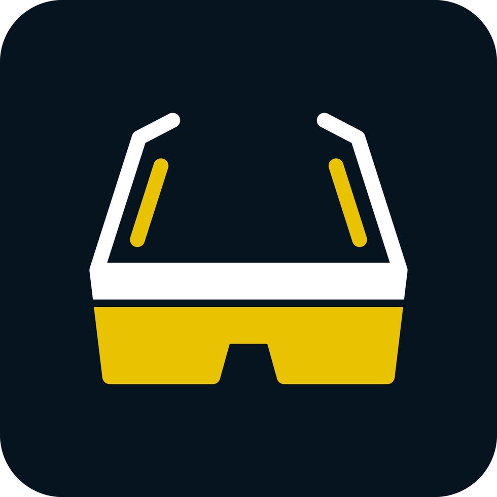 3D-Brille-Vektor-Icon-Design vektor