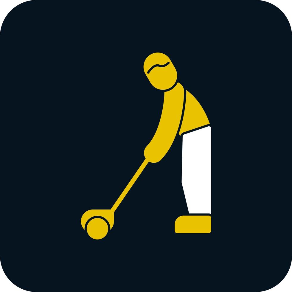 Golfspieler-Vektor-Icon-Design vektor