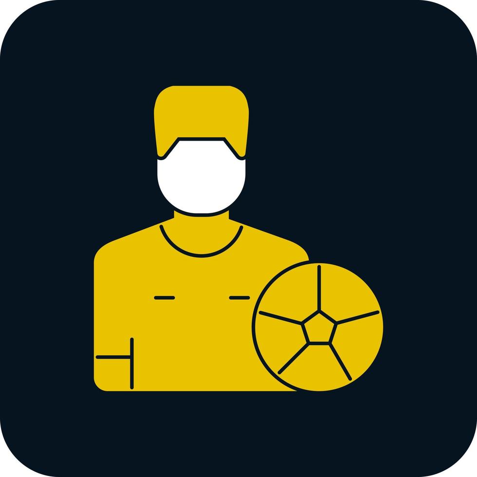 Fußballspieler-Vektor-Icon-Design vektor