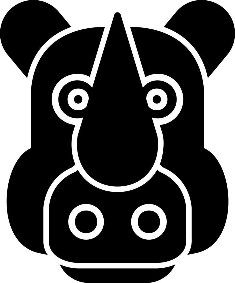 noshörning vektor ikon