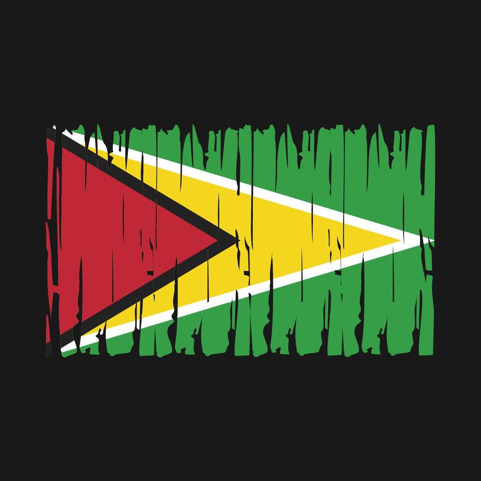 Guyana Flaggenvektor vektor