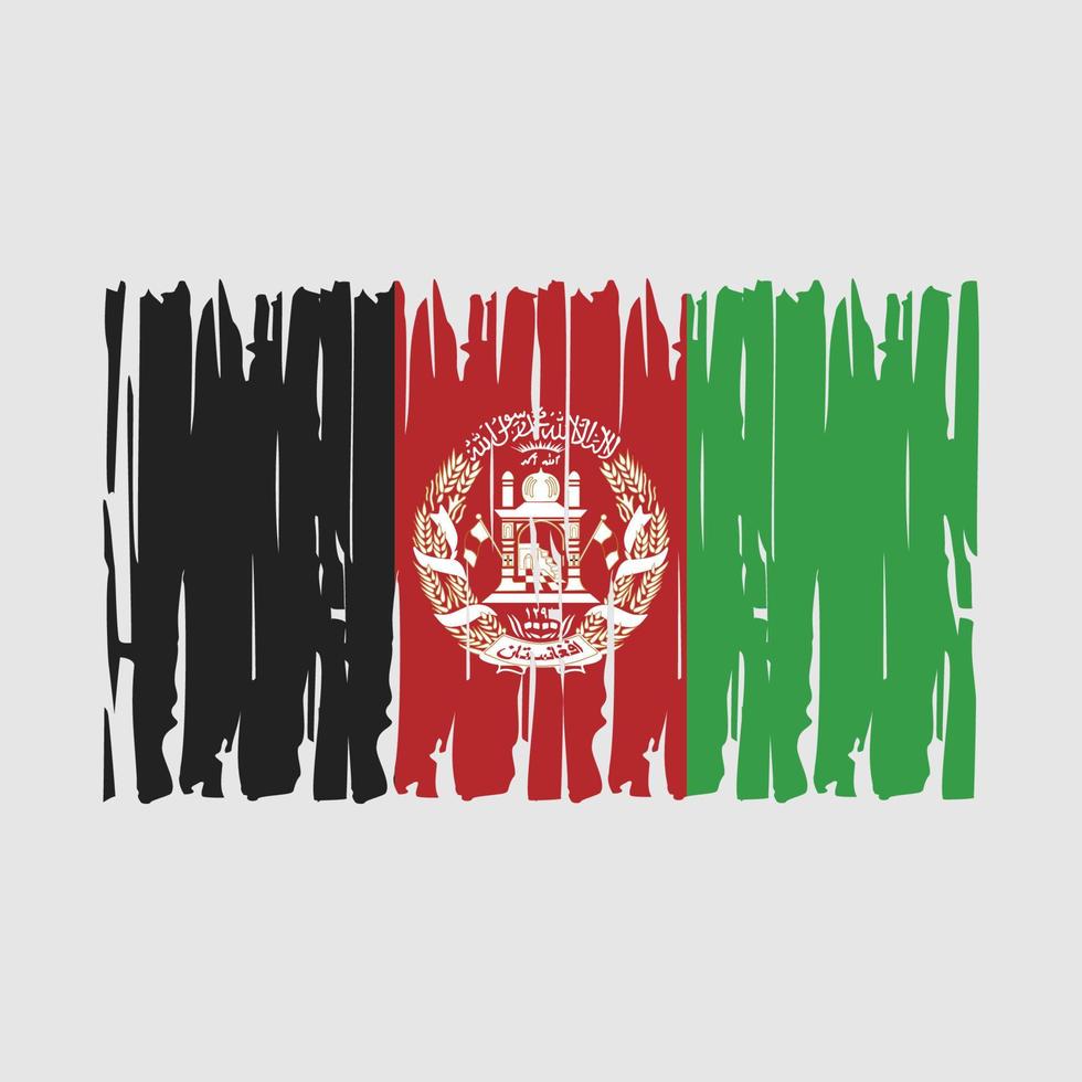 Afghanistan flagga vektor