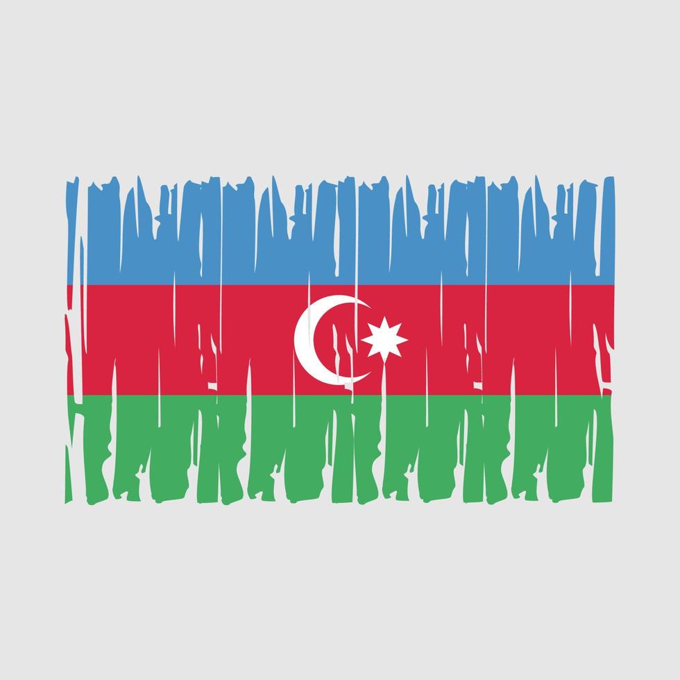 azerbajdzjan flaggvektor vektor