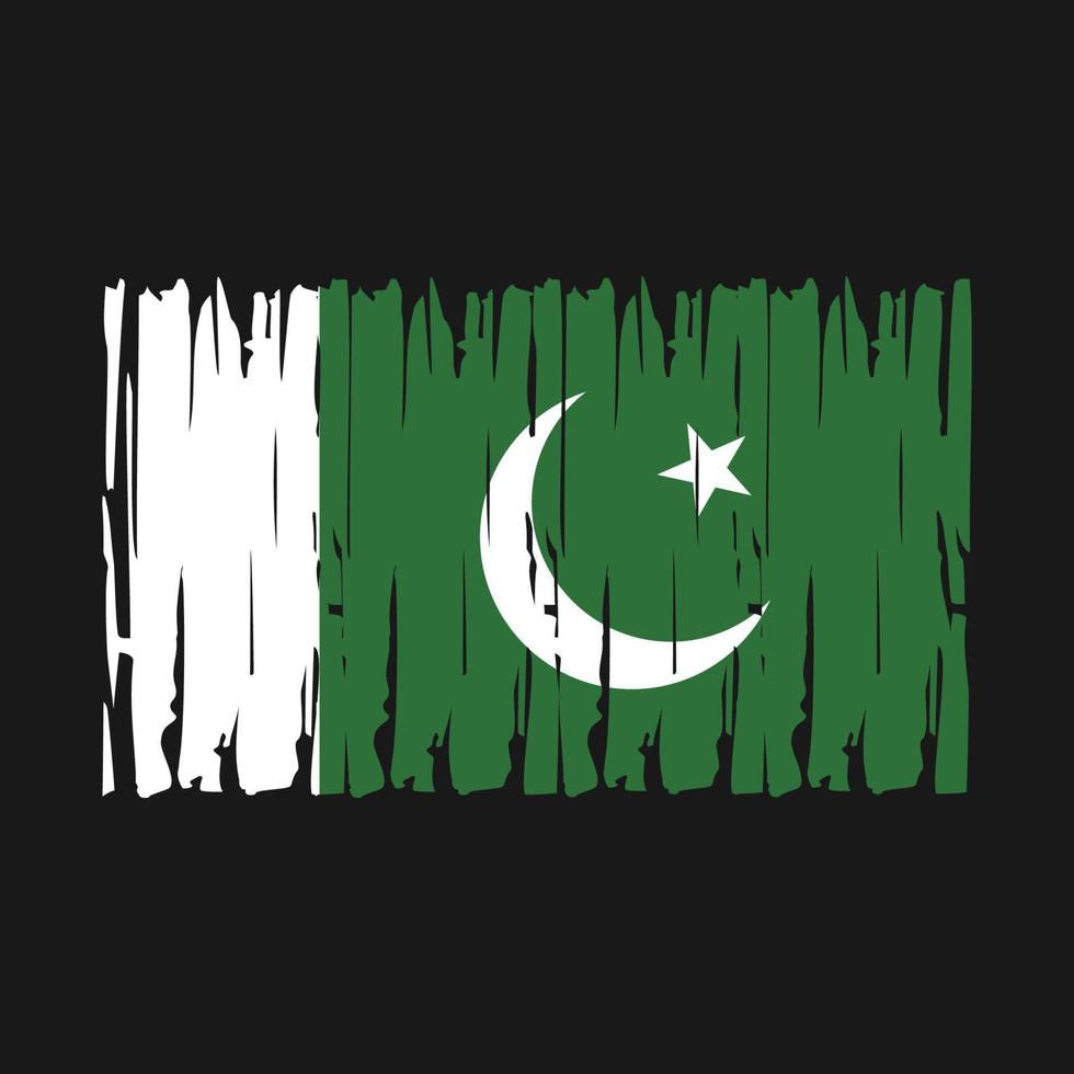 pakistan flagga vektor