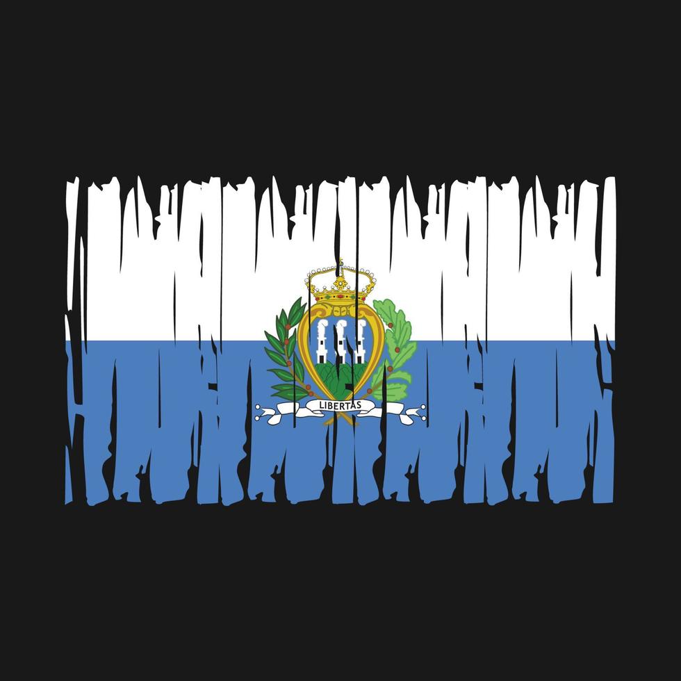 san marino flagga vektor