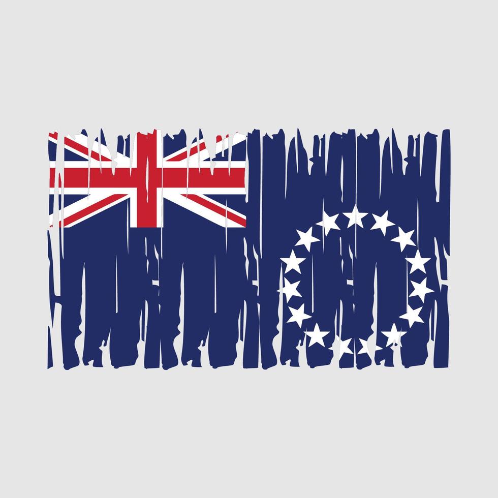 Cookinseln Flaggenvektor vektor