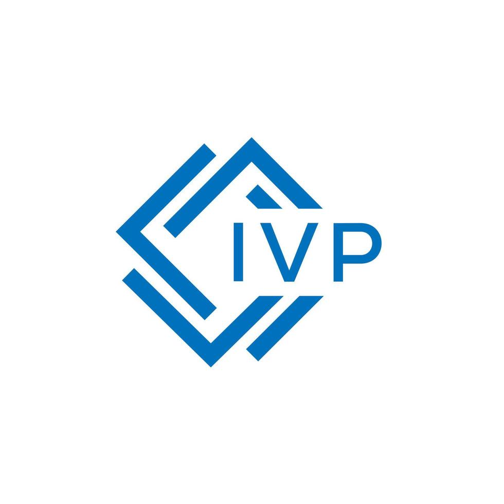 ivp Brief Logo Design auf Weiß Hintergrund. ivp kreativ Kreis Brief Logo Konzept. ivp Brief Design. vektor