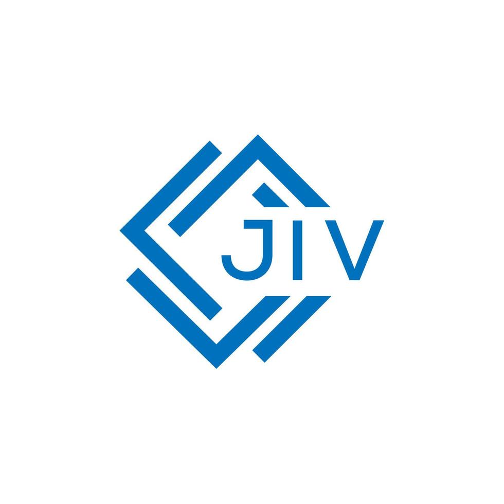 jiv brev logotyp design på vit bakgrund. jiv kreativ cirkel brev logotyp begrepp. jiv brev design. vektor