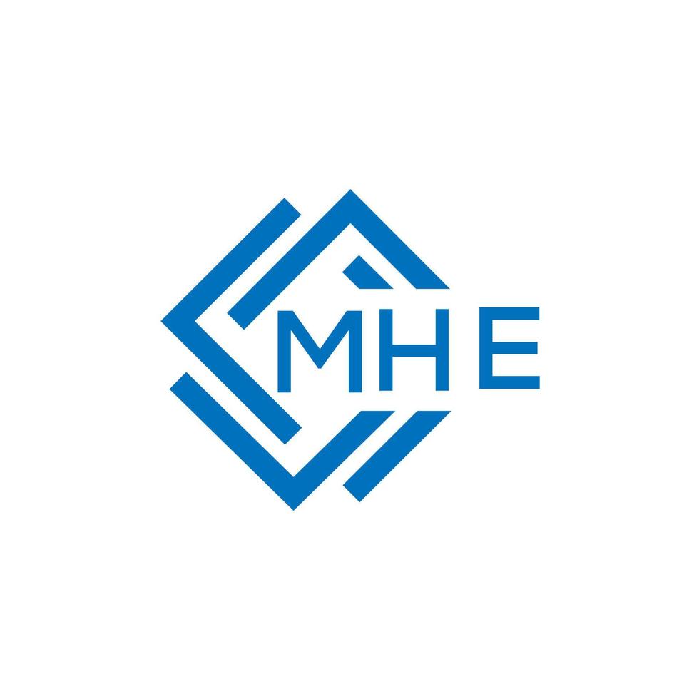 mhe Brief Logo Design auf Weiß Hintergrund. mhe kreativ Kreis Brief Logo Konzept. mhe Brief Design. vektor