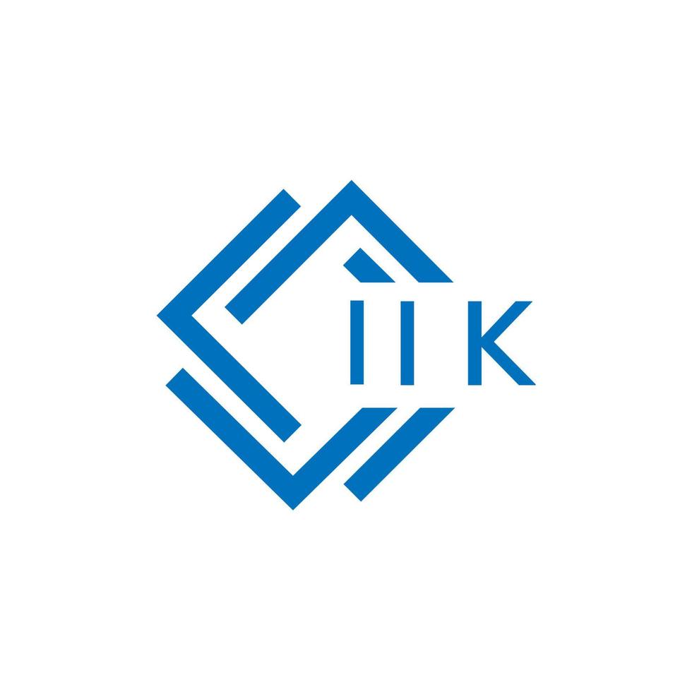 iik Brief Logo Design auf Weiß Hintergrund. iik kreativ Kreis Brief Logo Konzept. iik Brief Design. vektor