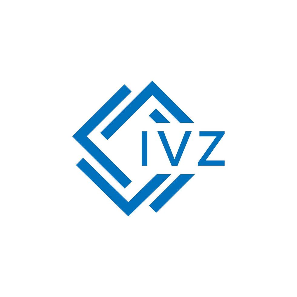 ivz Brief Logo Design auf Weiß Hintergrund. ivz kreativ Kreis Brief Logo Konzept. ivz Brief Design. vektor