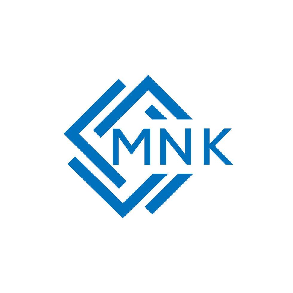 mnk brev logotyp design på vit bakgrund. mnk kreativ cirkel brev logotyp begrepp. mnk brev design. vektor