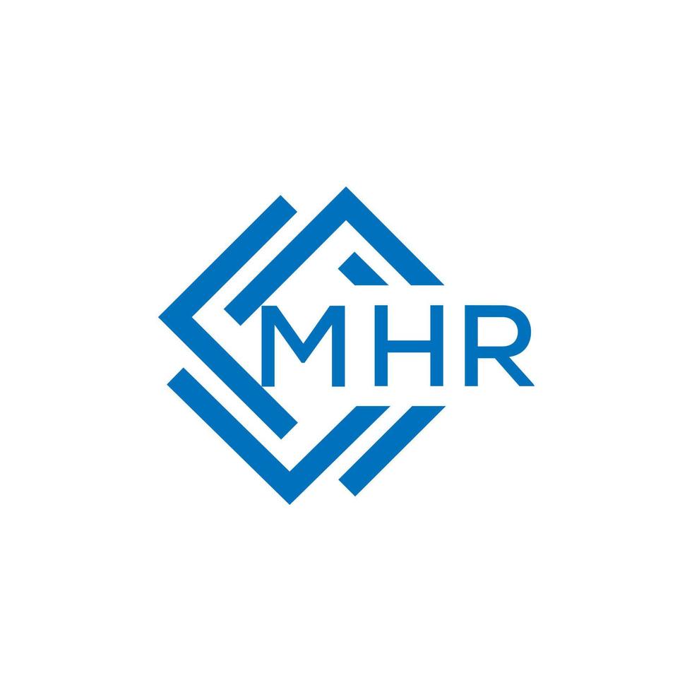 mhr brev logotyp design på vit bakgrund. mhr kreativ cirkel brev logotyp begrepp. mhr brev design. vektor