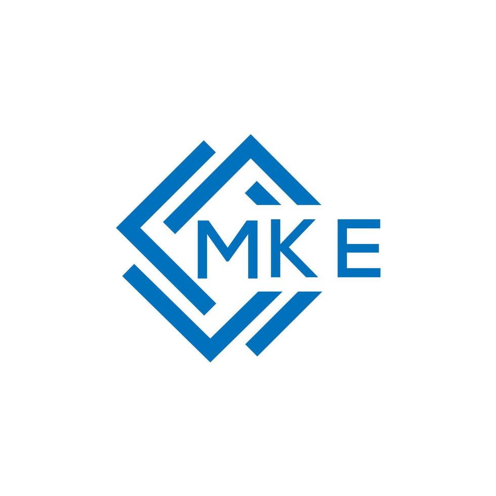 mke brev logotyp design på vit bakgrund. mke kreativ cirkel brev logotyp begrepp. mke brev design. vektor