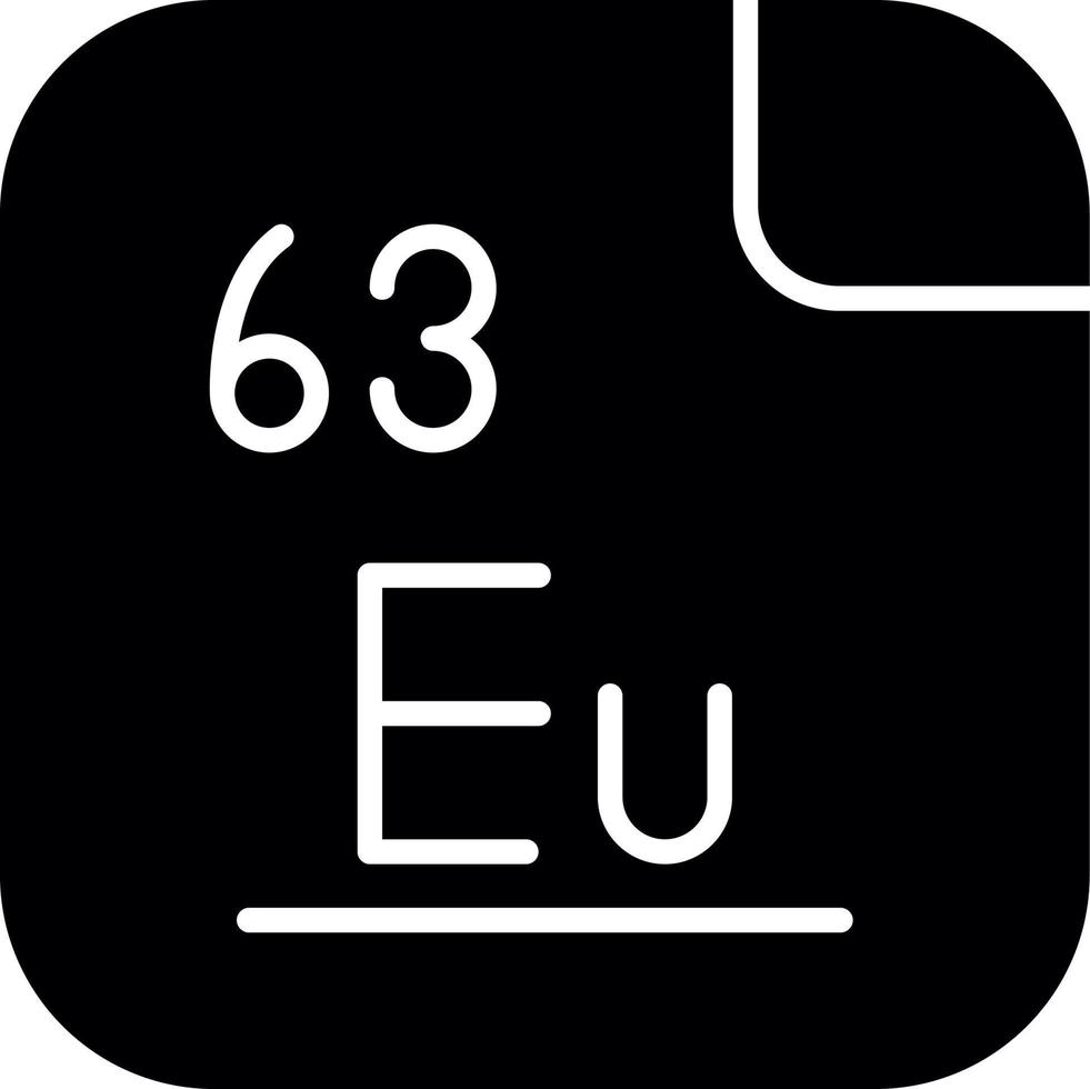 europium vektor ikon
