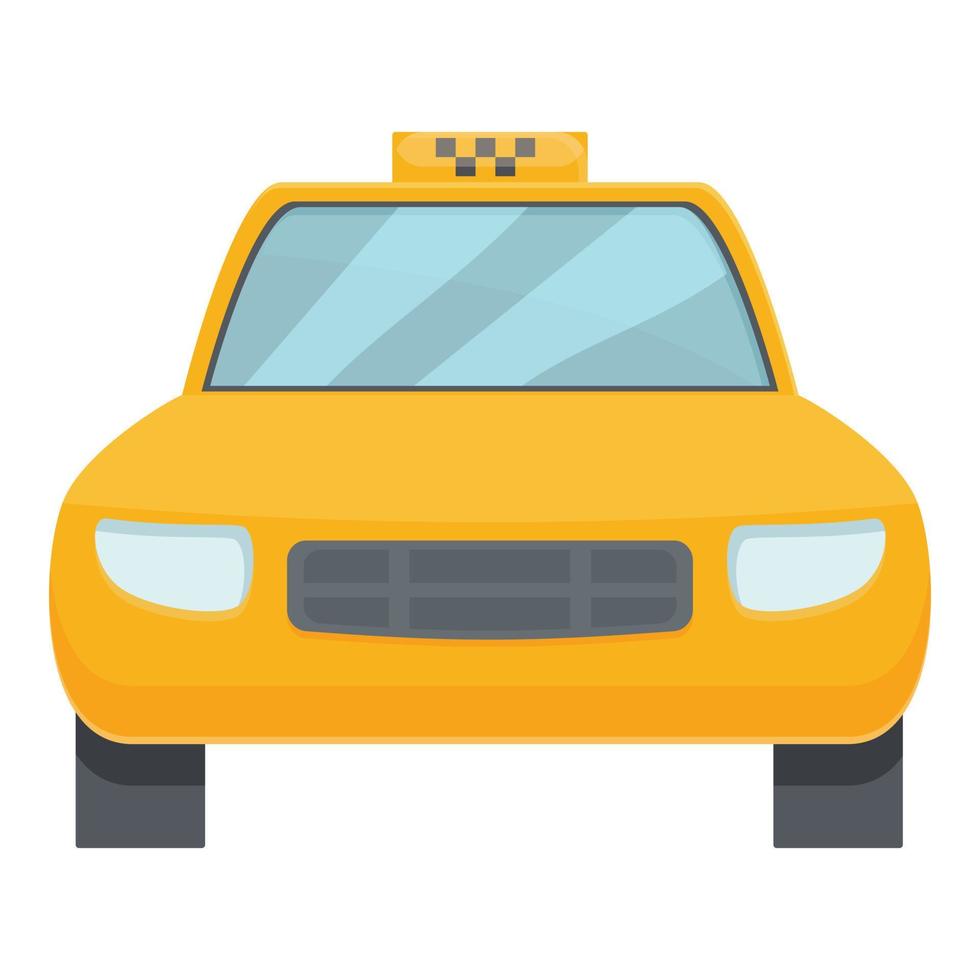 taxi bil ikon tecknad serie vektor. cab app vektor