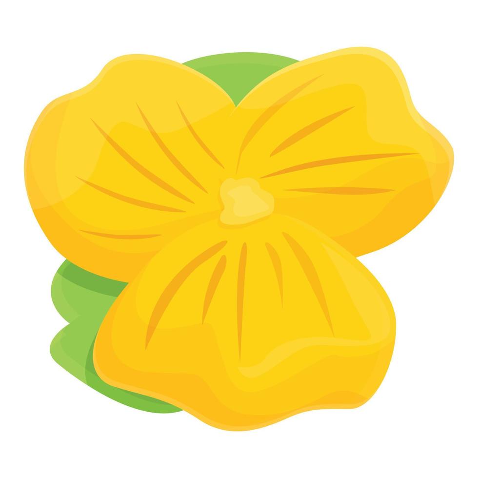 gul fikus ikon tecknad serie vektor. blommig altfiol vektor