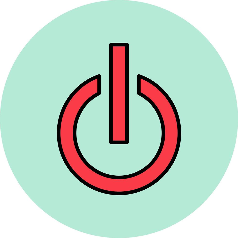 strömknappen vektor ikon