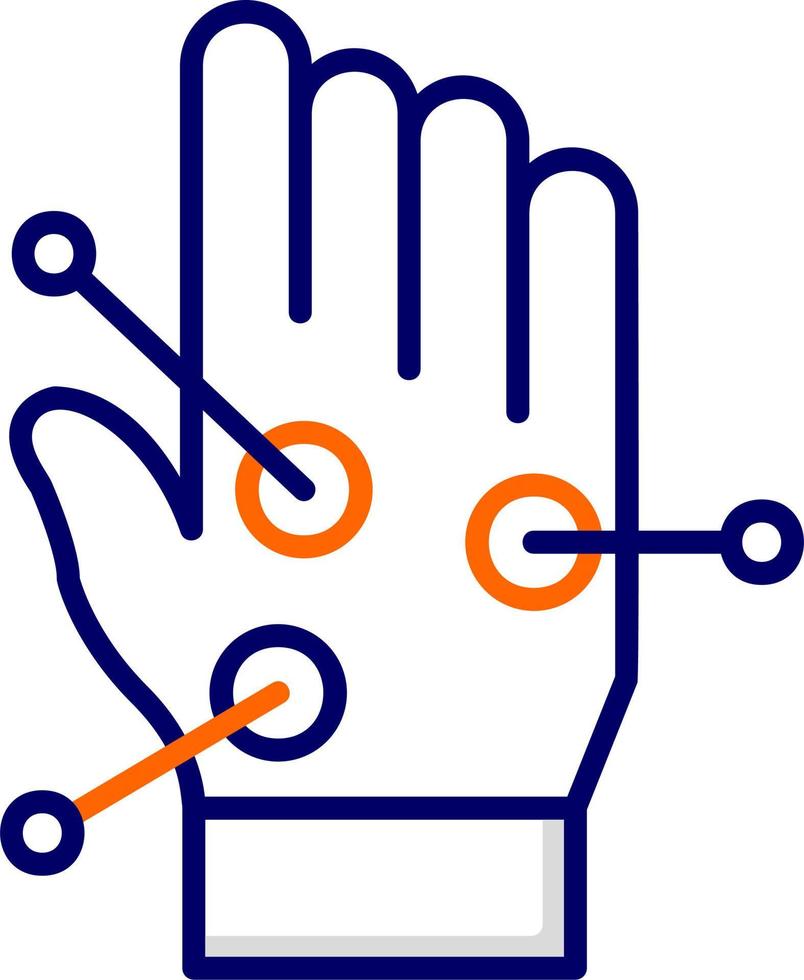 Hand Akupunktur Vektor Symbol