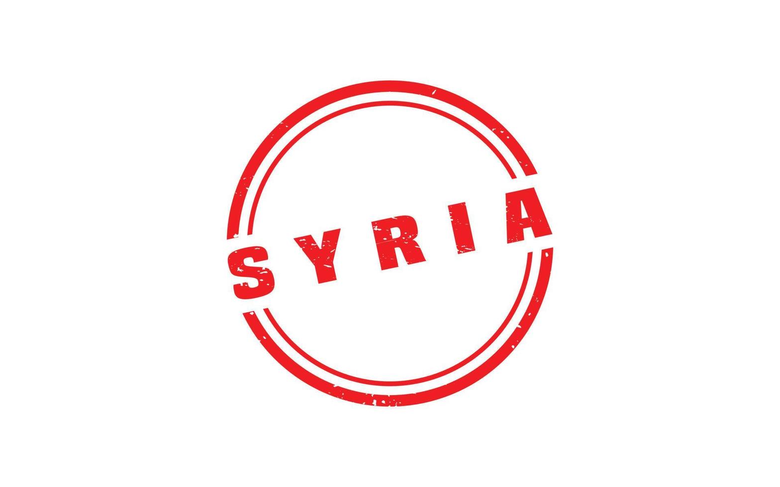 syrien stämpel sudd med grunge stil på vit bakgrund vektor