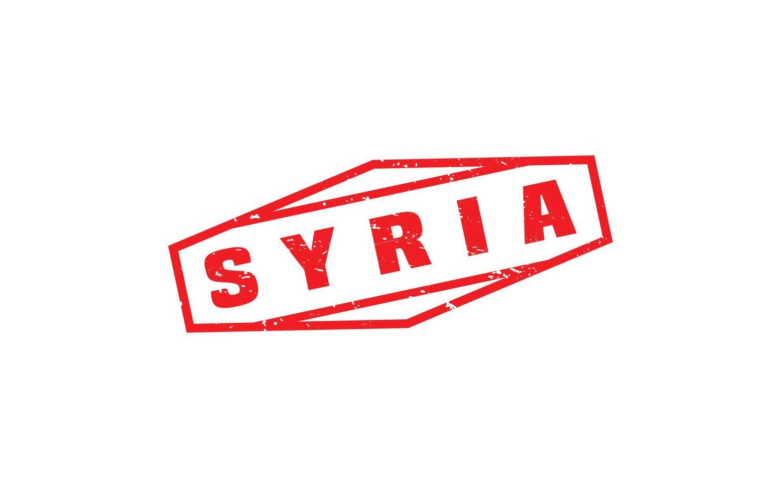 syrien stämpel sudd med grunge stil på vit bakgrund vektor