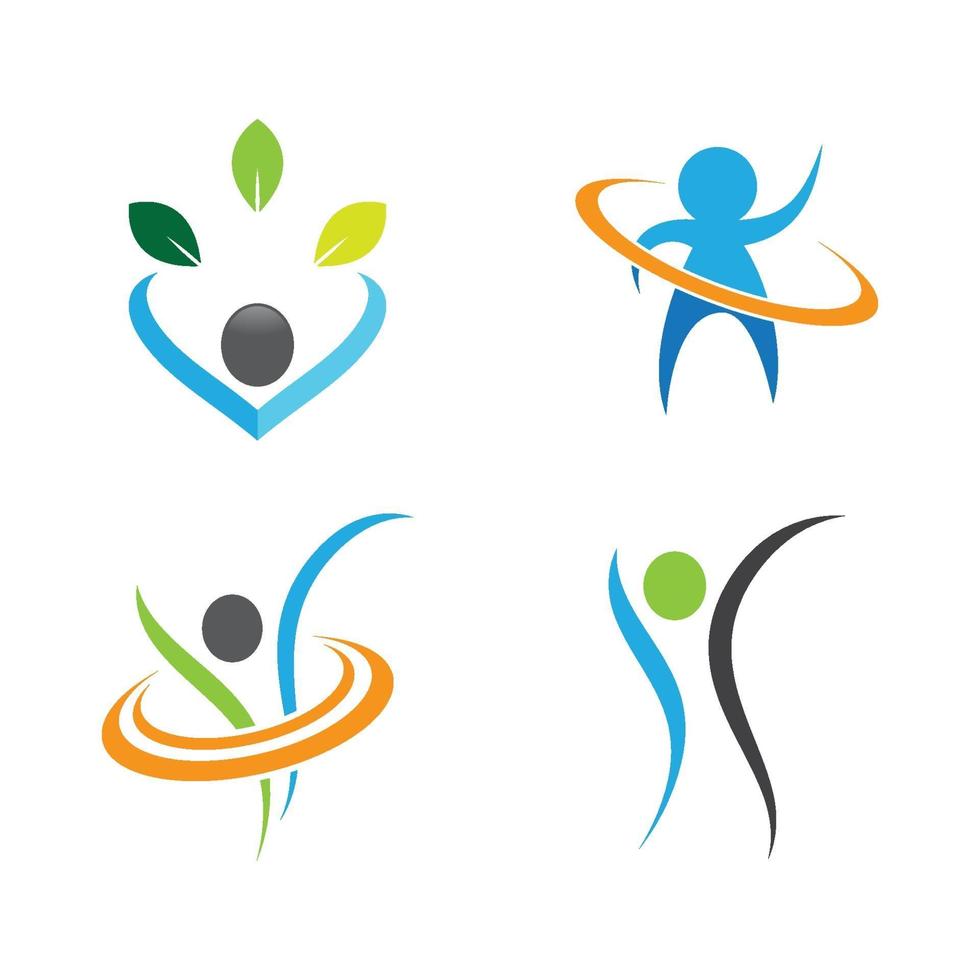 Wellness Logo Bilder Design vektor