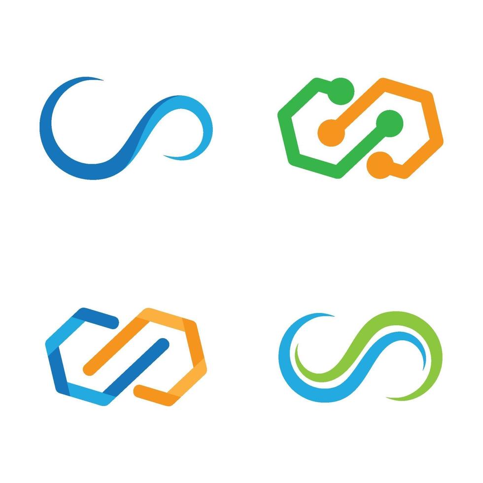 oändliga logotypbilder vektor