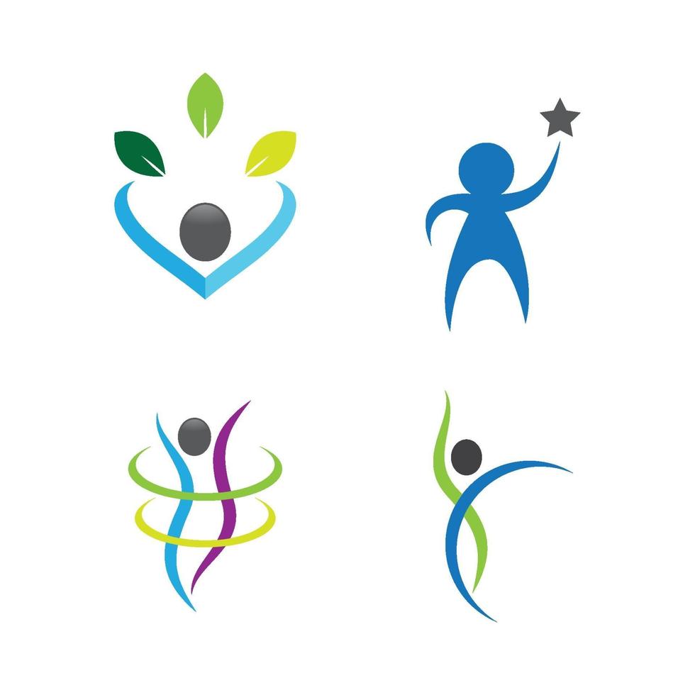 Wellness Logo Bilder Design vektor