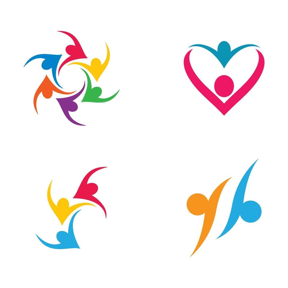 Community Care Logo Bilder Design vektor