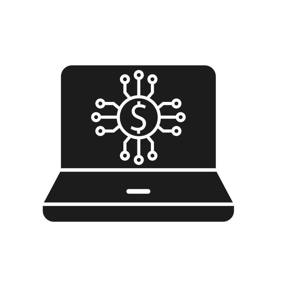 online Handel Symbol Vektor. Investitionen Illustration unterzeichnen. finanziell Analyse Symbol oder Logo. vektor