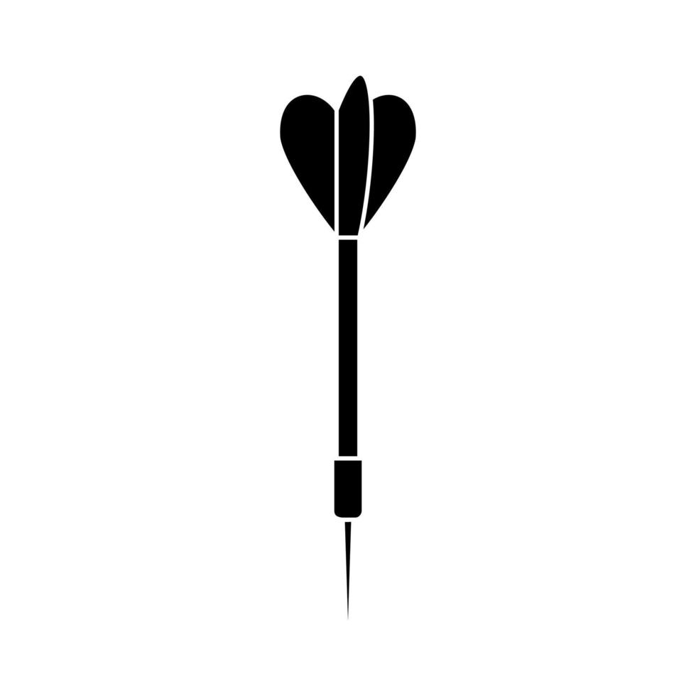 Darts Symbol Vektor. Pfeil Illustration unterzeichnen. Richtigkeit Symbol. Scharfschießen Logo. vektor