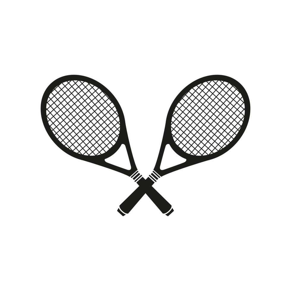 Tennis Symbol Vektor. Tennis Schläger Illustration unterzeichnen. Sport Symbol oder Logo. vektor