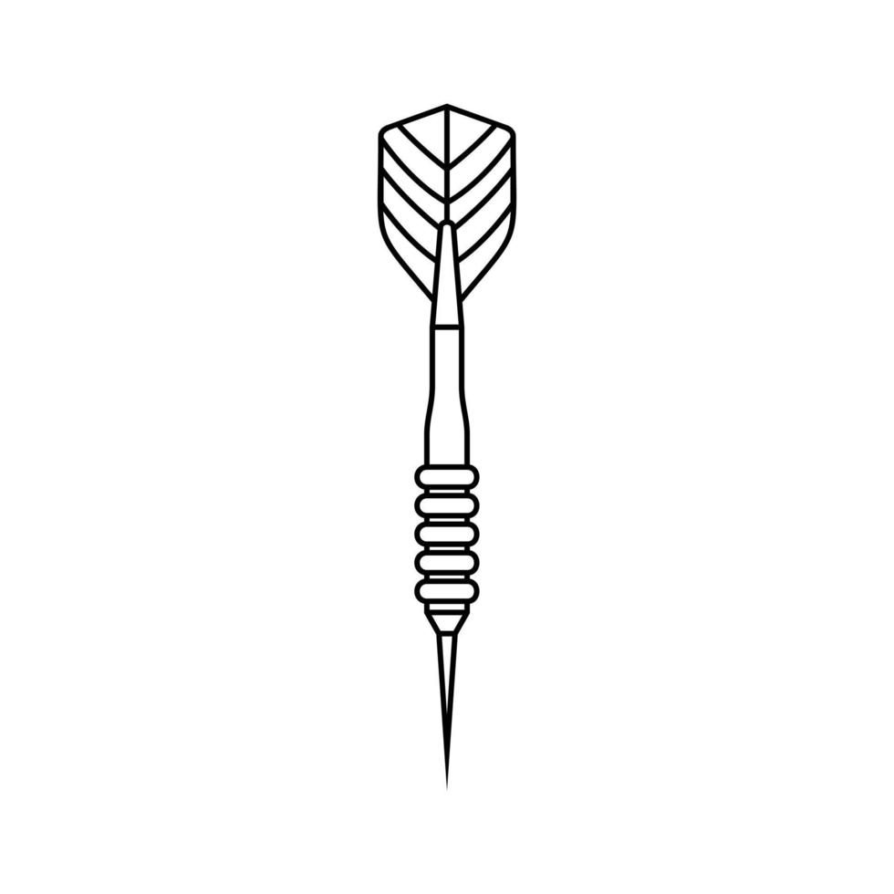 Darts Symbol Vektor. Pfeil Illustration unterzeichnen. Richtigkeit Symbol. Scharfschießen Logo. vektor