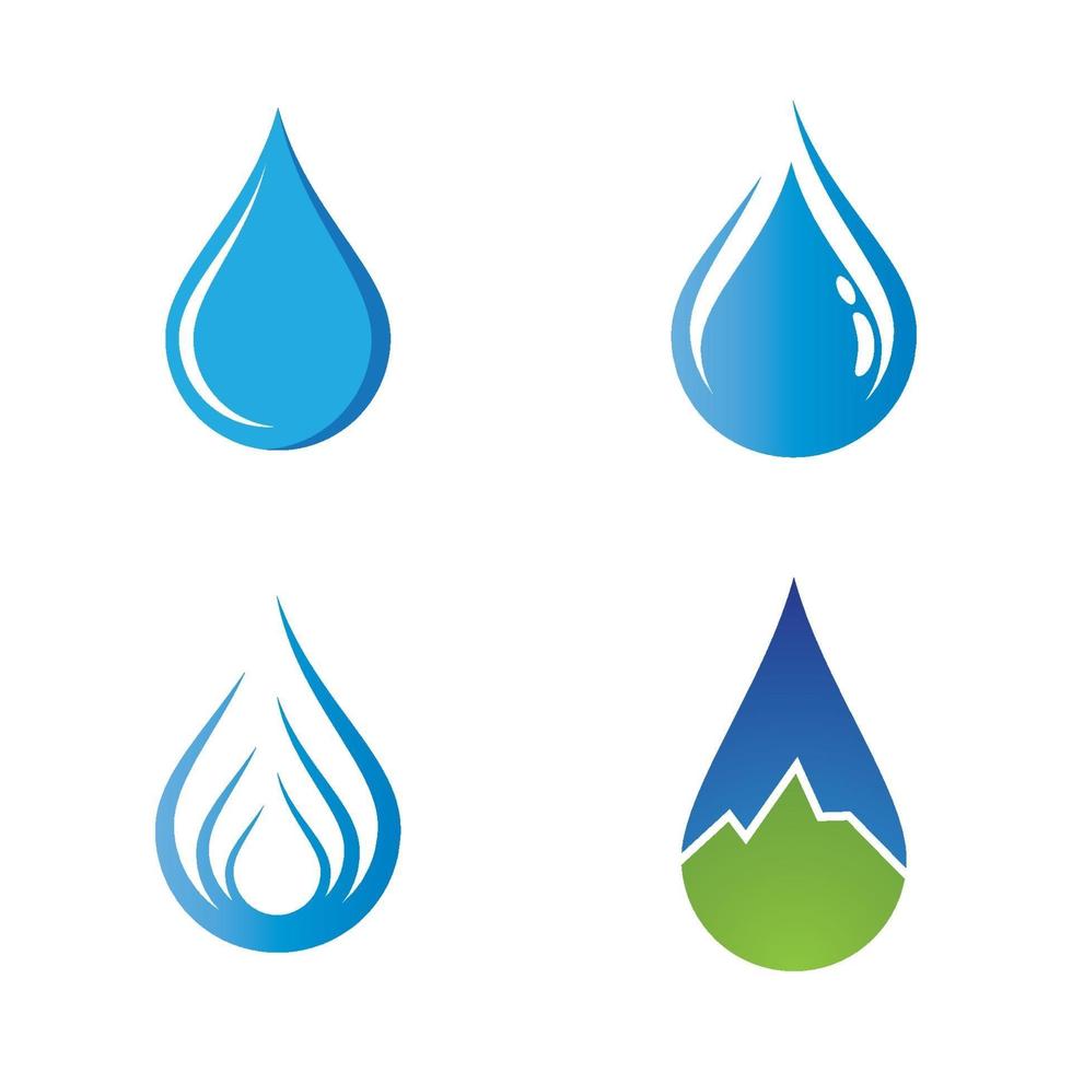 Wassertropfen-Logo-Bilder vektor