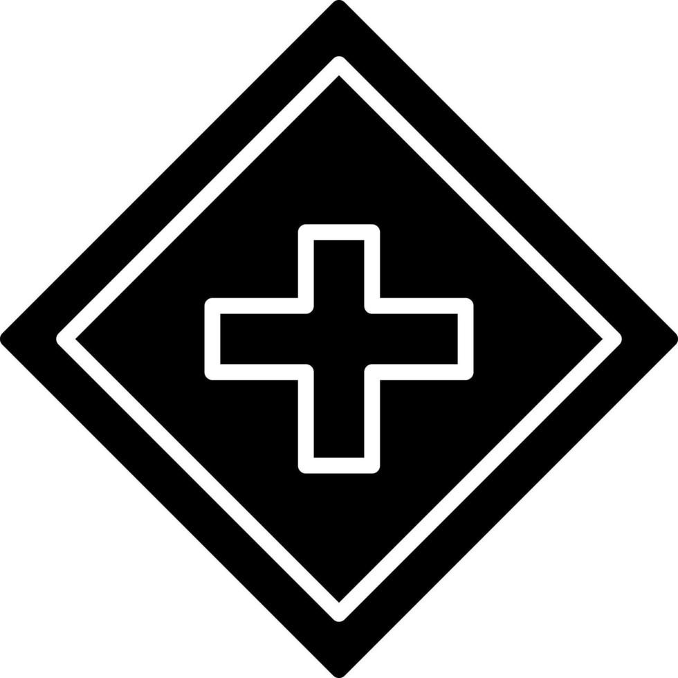 Haupt Straße voraus Vektor Symbol