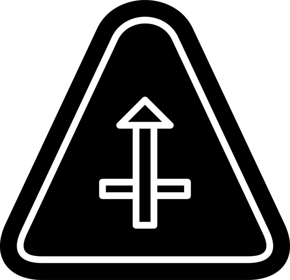 Kreuzung voraus Vektor Symbol